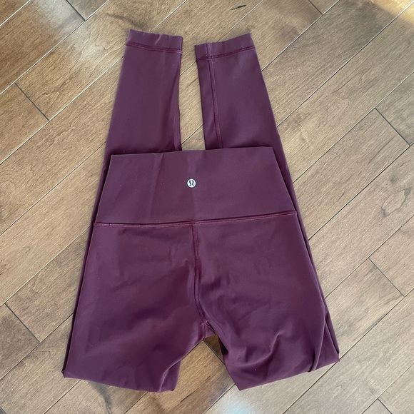 Lululemon Wunder Under high waisted legging burgundy - Picture 1 of 4
